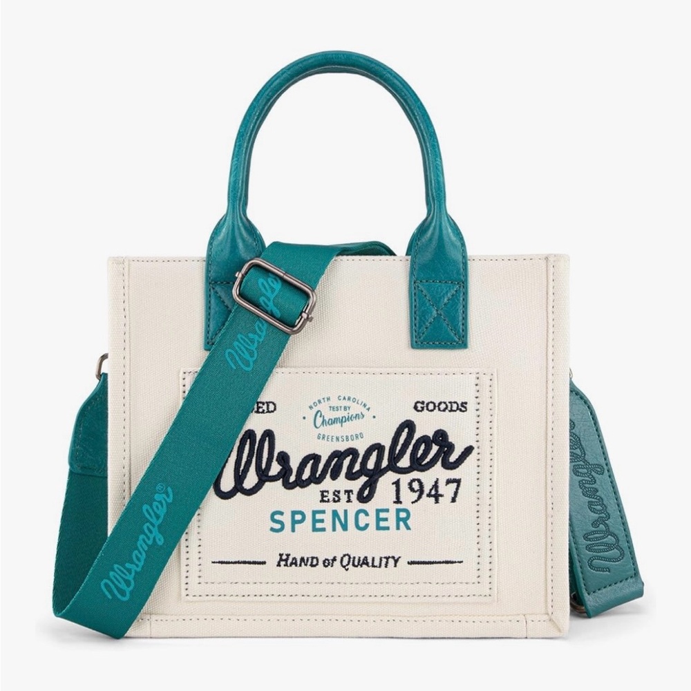 Montana West Wrangler Tote Bag for Women Retro Canvas Top Handle Purses and Hand